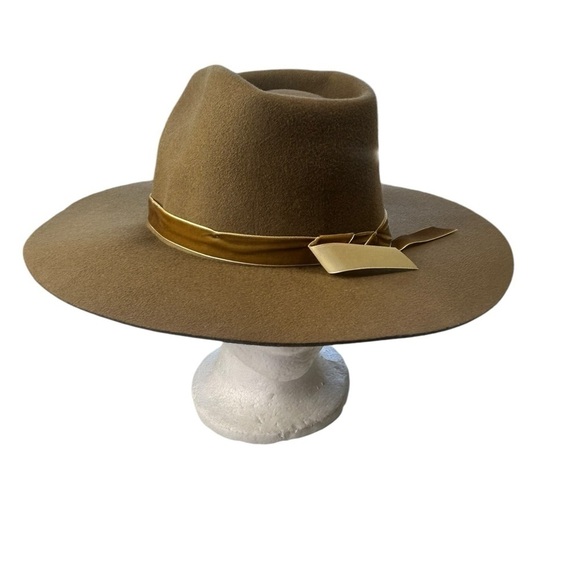 NEW Rare Wyeth velvet moss rancher hat wool structured main image 4
